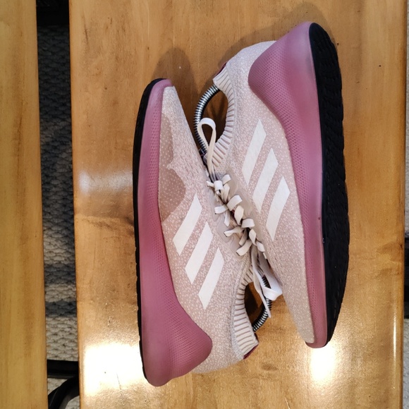 Adidas Pure Bounce running shoes pinks and white size 8.5 - Picture 6 of 12